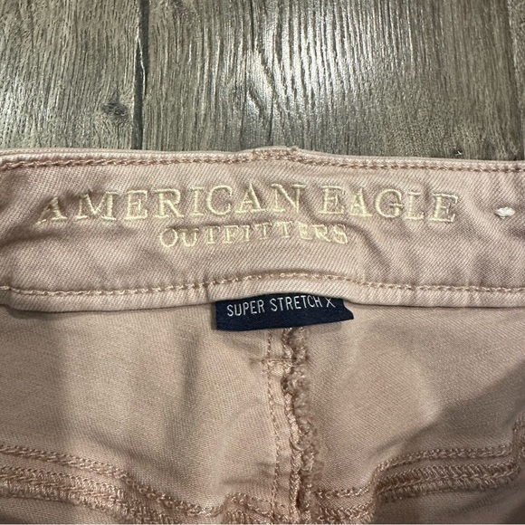 American Eagle Pants Super Stretch Dusty Pink Mauve Hi-Rise Jegging Jeans Size 6 - Picture 3 of 12